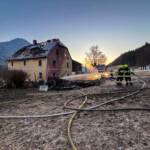 Wohnhausbrand eines landwirtschaftlichen Betriebes in der Rannach-Klamm