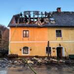 Wohnhausbrand eines landwirtschaftlichen Betriebes in der Rannach-Klamm