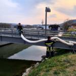 FF Krems: Größerer Ölfilm auf der Donau bei Krems – Stein