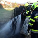 Heckenbrand in der Eichbergsiedlung