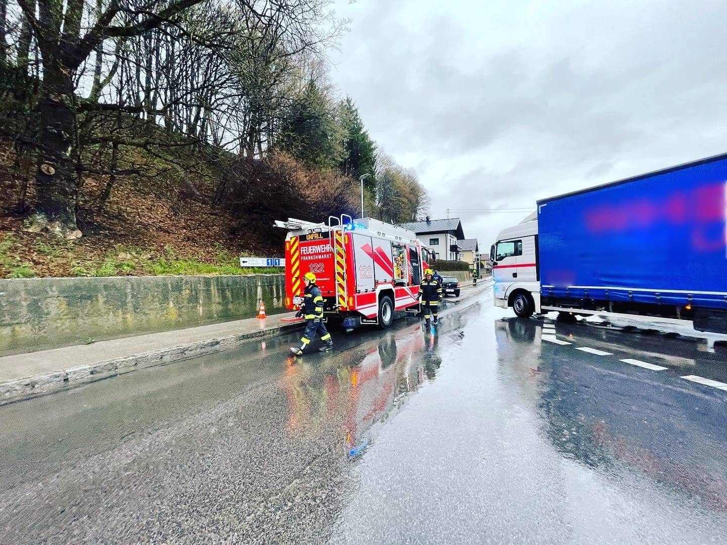 FF Frankenmarkt: Verkehrsunfall Steinleiten