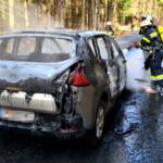 Fahrzeugbrand Fresacher Landesstraße L40