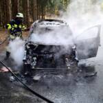 Fahrzeugbrand Fresacher Landesstraße L40