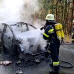 Fahrzeugbrand Fresacher Landesstraße L40