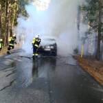 Fahrzeugbrand Fresacher Landesstraße L40