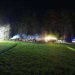 Brand eines Holzlagerplatzes