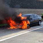 Fahrzeugbrand auf der A5 Nordautobahn