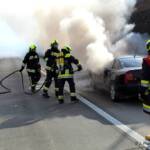 Fahrzeugbrand auf der A5 Nordautobahn