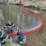 Mit Ölsperren wurde das Pulver aufgefangen