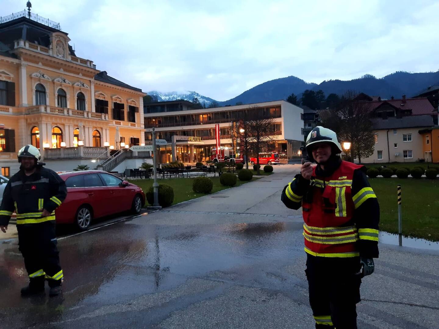 HFW Bad Ischl: Übung – Brand in Villa Seilern