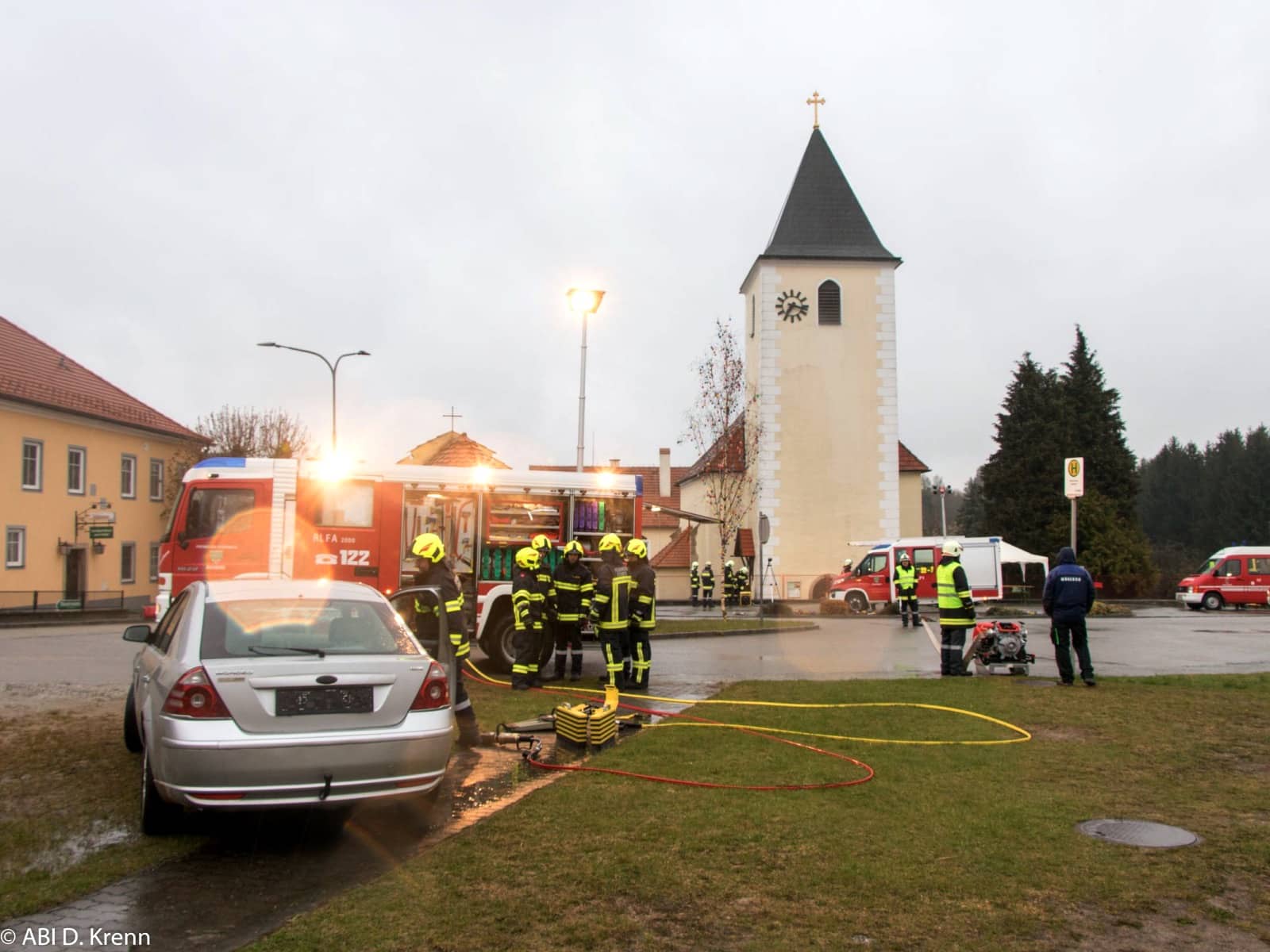 BFKDO Gmünd: Unterabschnittsübung – Brand in der Kirche