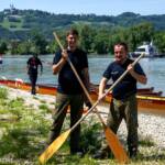 Weiße Fahne bei der Landes-Feuerwehrleistungsprüfung in Gold und beim Bewerb um das Wasserwehr Leistungsabzeichen in Gold für den Bezirk Vöcklabruck