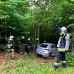 Verkehrsunfall mit eingeklemmter Person