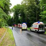 Verkehrsunfall mit eingeklemmter Person