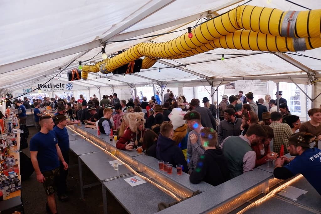 HFW Bad Ischl: Wildererzelt beim Sirenenball