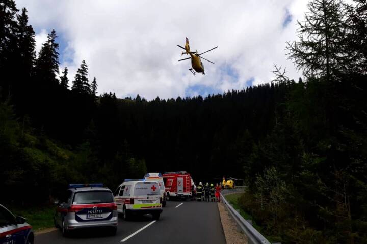 BFV Deutschlandsberg: Motorradunfall auf der L619