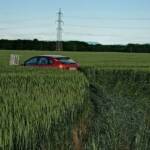 Spektakulärer Verkehrsunfall in Haschendorf