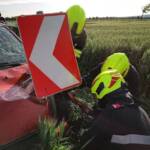 Spektakulärer Verkehrsunfall in Haschendorf