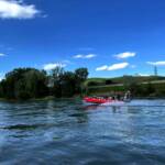 Boot in Notlage auf der Donau