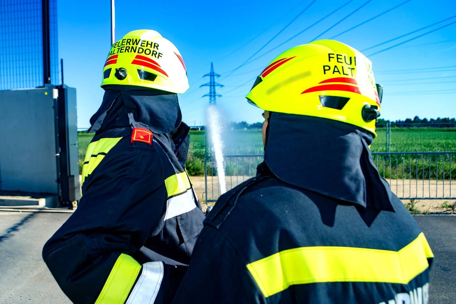 Für den Fall der Fälle: Feuerwehrübung im APG Umspannwerk Zaya
