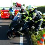 Verkehrsunfall PKW gegen Motorrad