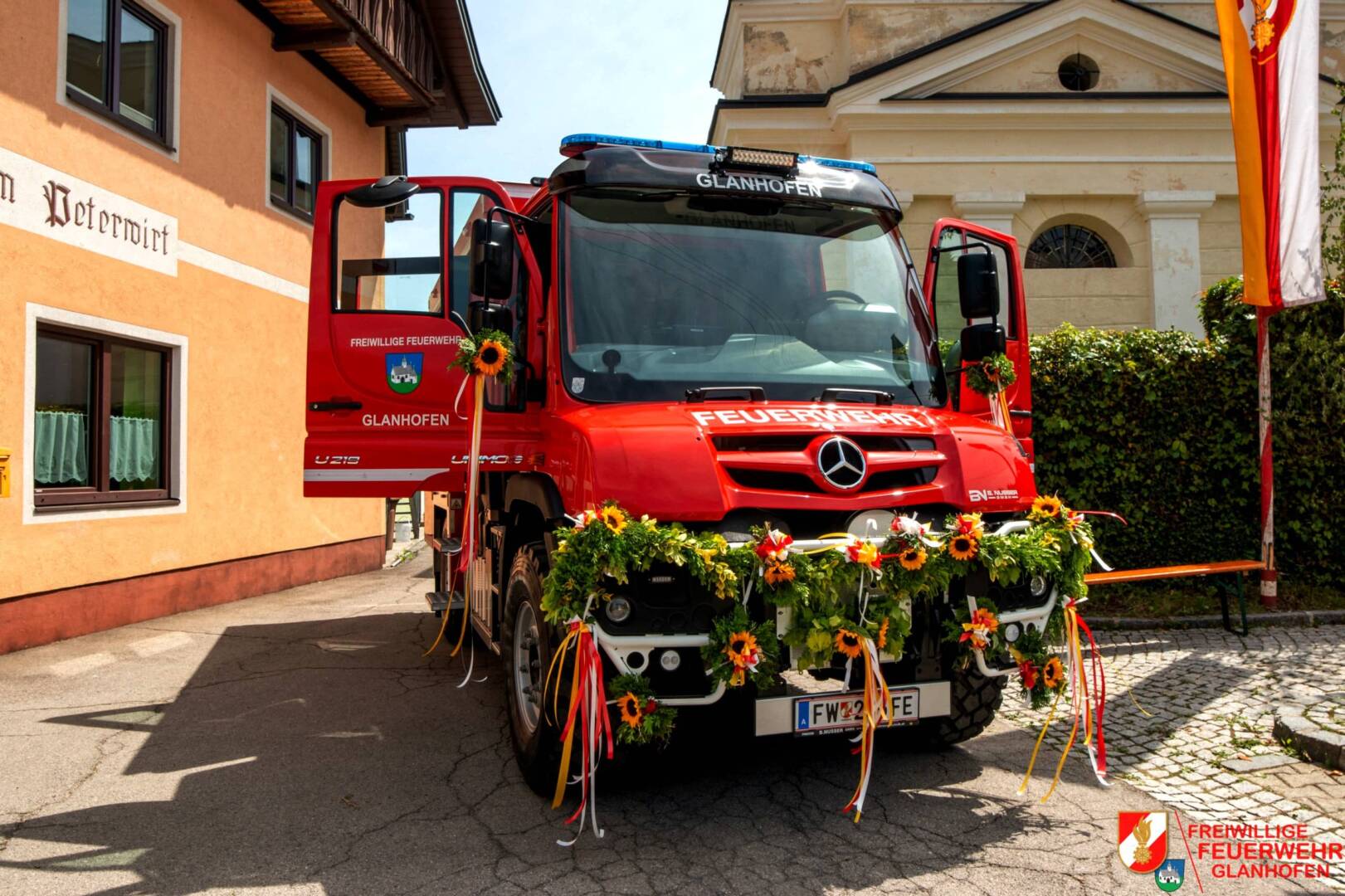 FF Kapfenberg-Diemlach: Fahrzeugsegnung in Glanhofen