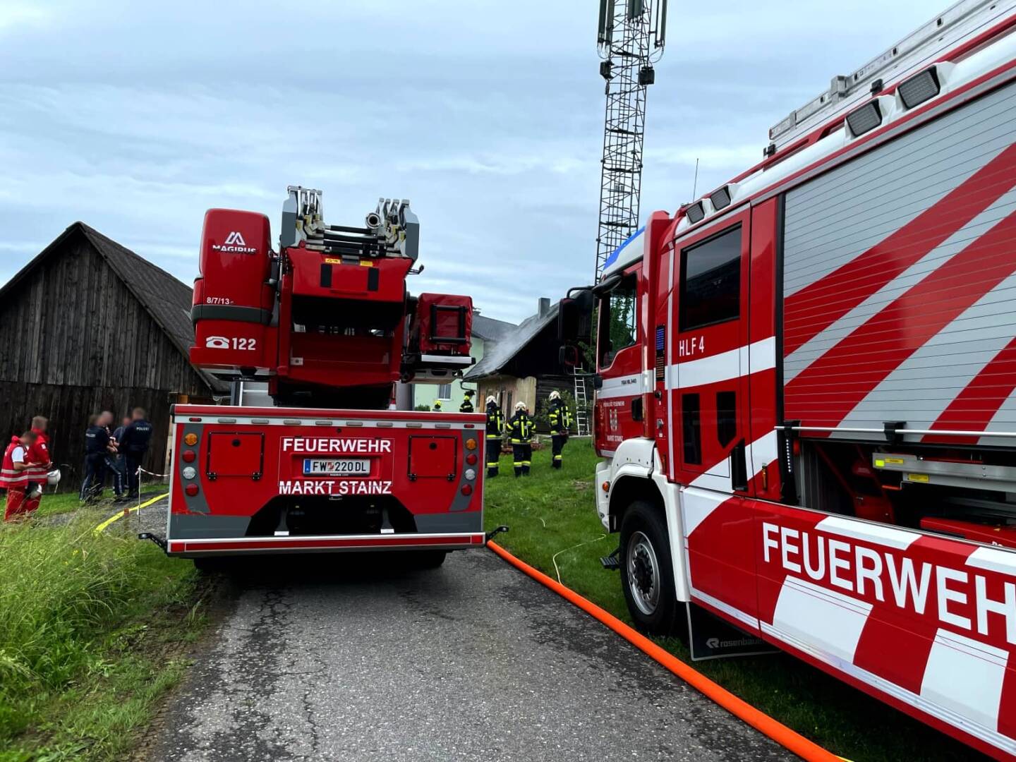 BFV Deutschlandsberg: Wirtschaftsgebäudebrand Pichling b. Stainz