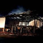 Nebengebäude in Aibl von Feuer zerstört