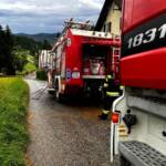 Heftige Gewitter sorgen für zahlreiche Feuerwehreinsätze