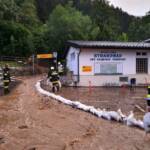Überflutung Strandbad Ferndorfer und Charly’s Seelounge