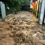 Überflutung Strandbad Ferndorfer und Charly’s Seelounge