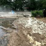 Überflutung Strandbad Ferndorfer und Charly’s Seelounge