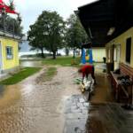 Überflutung Strandbad Ferndorfer und Charly’s Seelounge