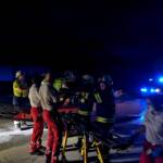 Person mit der Drehleiter gerettet