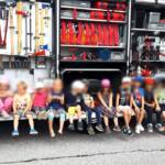Kindergarten zu Besuch bei der Feuerwehr