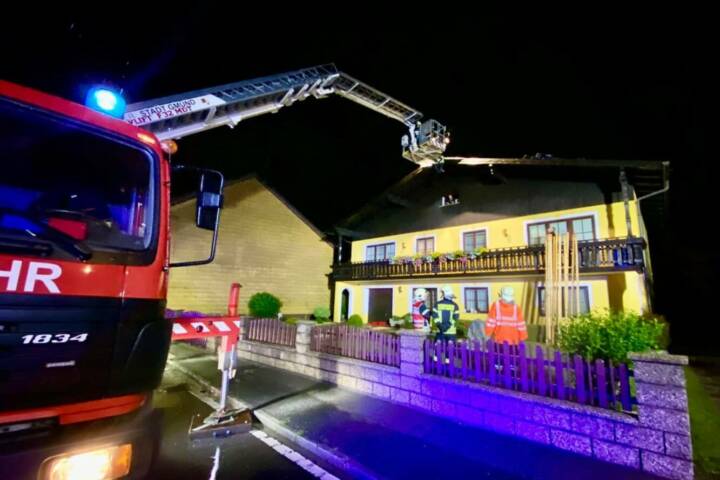 BFKDO Gmünd: Unwetterfront führt zu mehreren Einsätzen