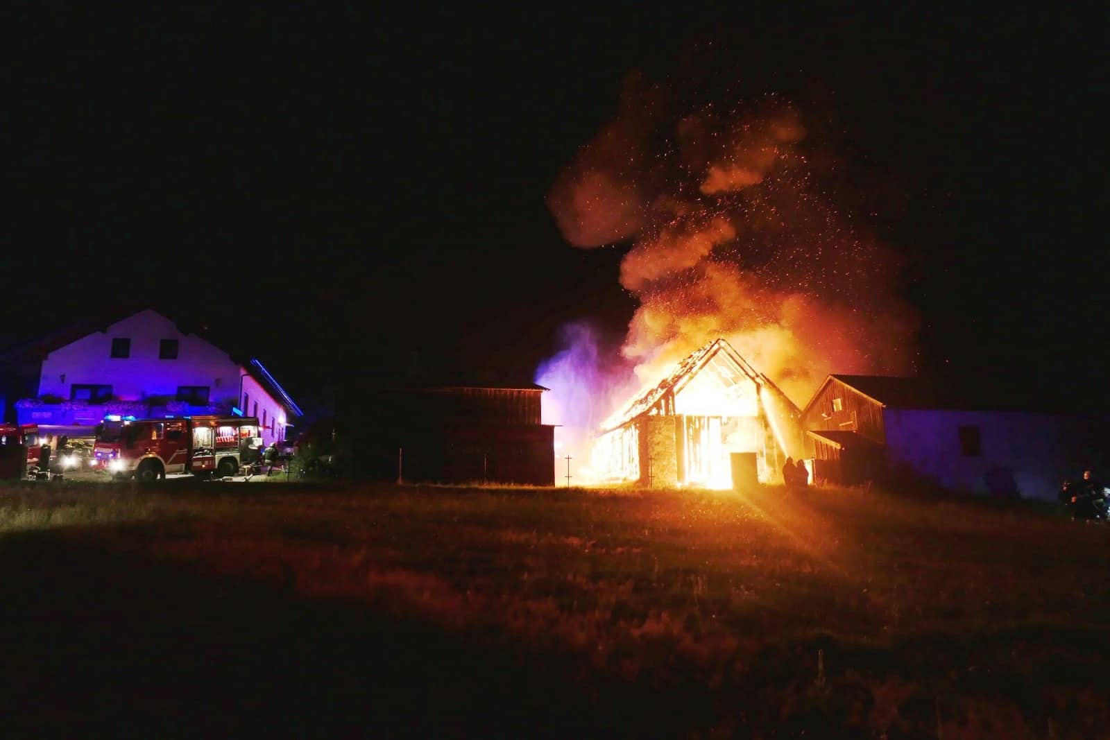 BFKDO Gmünd: Scheunenbrand in Langegg