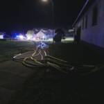 Scheunenbrand in der Nacht von Mittwoch auf Donnerstag in Langegg