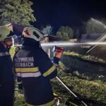 Scheunenbrand in der Nacht von Mittwoch auf Donnerstag in Langegg