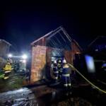 Scheunenbrand in der Nacht von Mittwoch auf Donnerstag in Langegg