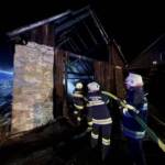 Scheunenbrand in der Nacht von Mittwoch auf Donnerstag in Langegg