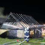 Scheunenbrand in der Nacht von Mittwoch auf Donnerstag in Langegg