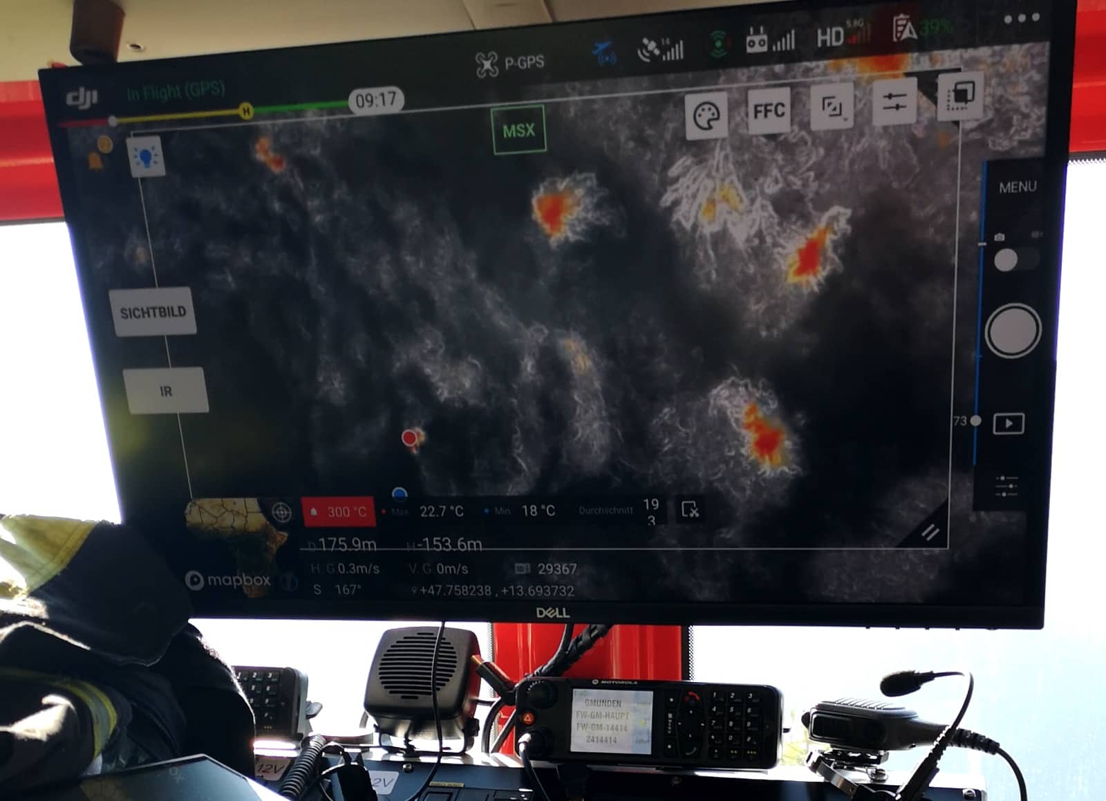 HFW Bad Ischl: Drohne bei Nachkontrolle im Einsatz