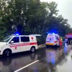 Menschenrettung nach PKW - Überschlag
