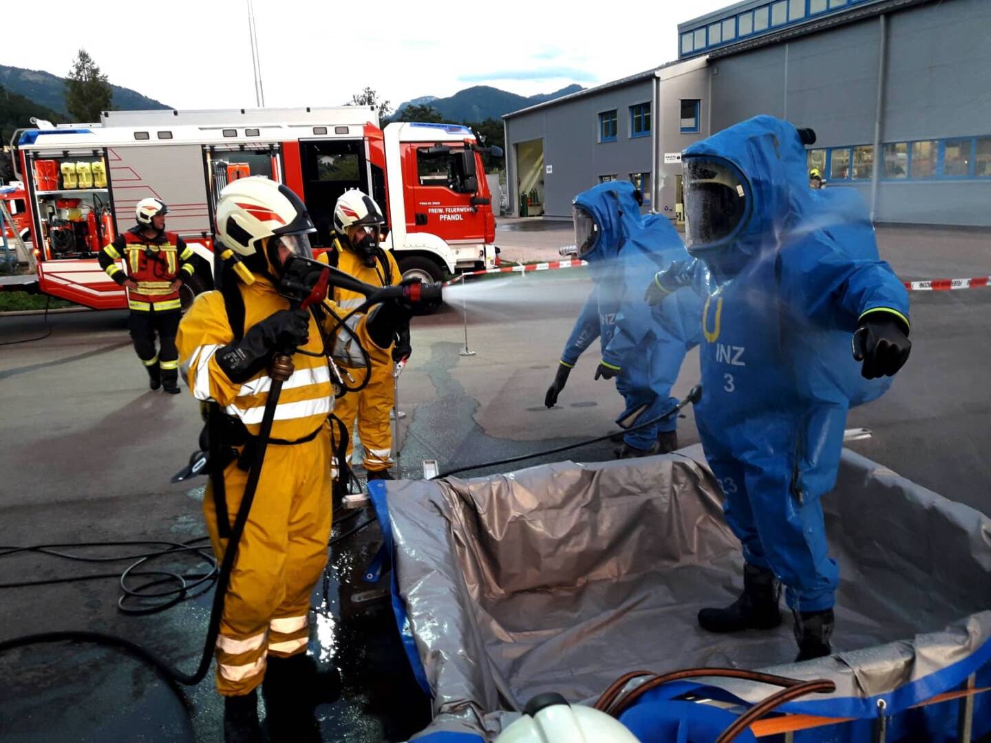HFW Bad Ischl: Großangelegte Schadstoffübung in Kreutern