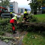Heftiges Unwetter über Leoben