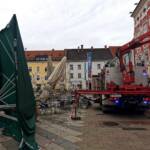 Heftiges Unwetter über Leoben