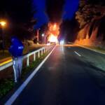 Wohnmobilbrand auf der B98