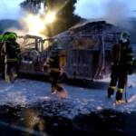 Wohnmobilbrand auf der B98