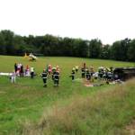 Schwerer Verkehrsunfall mit eingeklemmter Person